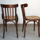 Pair of bistro chairs pattern flowers