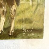 Oil painting on canvas horse