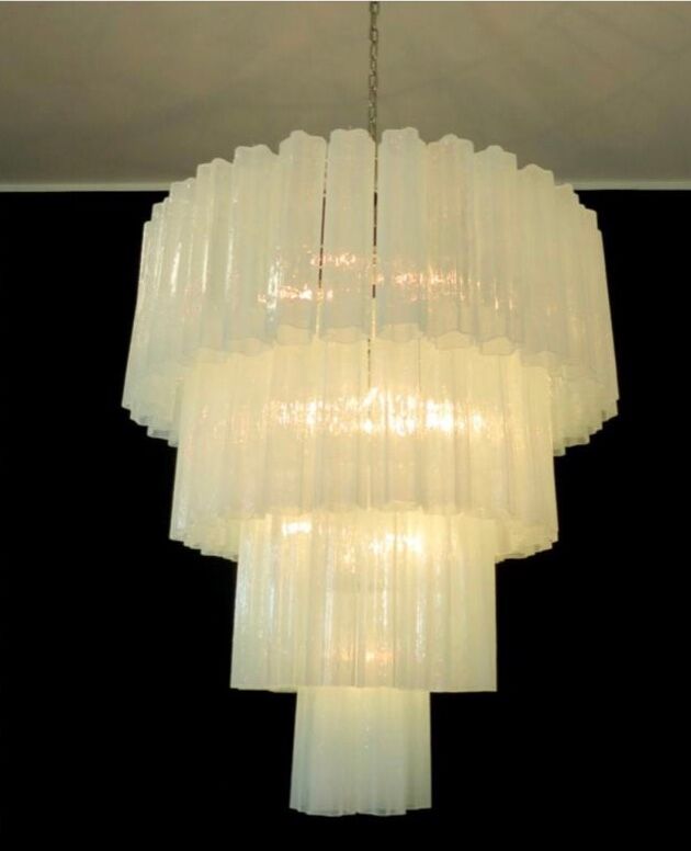 Large Murano 70s chandelier