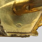 Neo‑Gothic Copper Church Candleholder Stamped “LL A Paris”, France ca. 1880