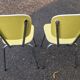 pair of yellow Formica chairs
