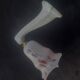 Antique porcelain wall light / art deco opaline bathroom