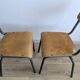Paire de chaises d’école vintage années 50 esprit Jacques Hitier