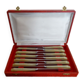12 vintage dessert knives Coutellerie Lorraine - 24,5 cm