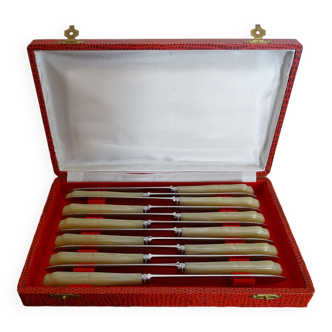 12 couteaux entremets vintage Coutellerie Lorraine - 24,5 cm
