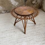 Table basse rotin « soleil »