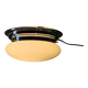 Bauhaus ceiling light or wall lamp with opaline globe and chrome metal - mid 20th century.