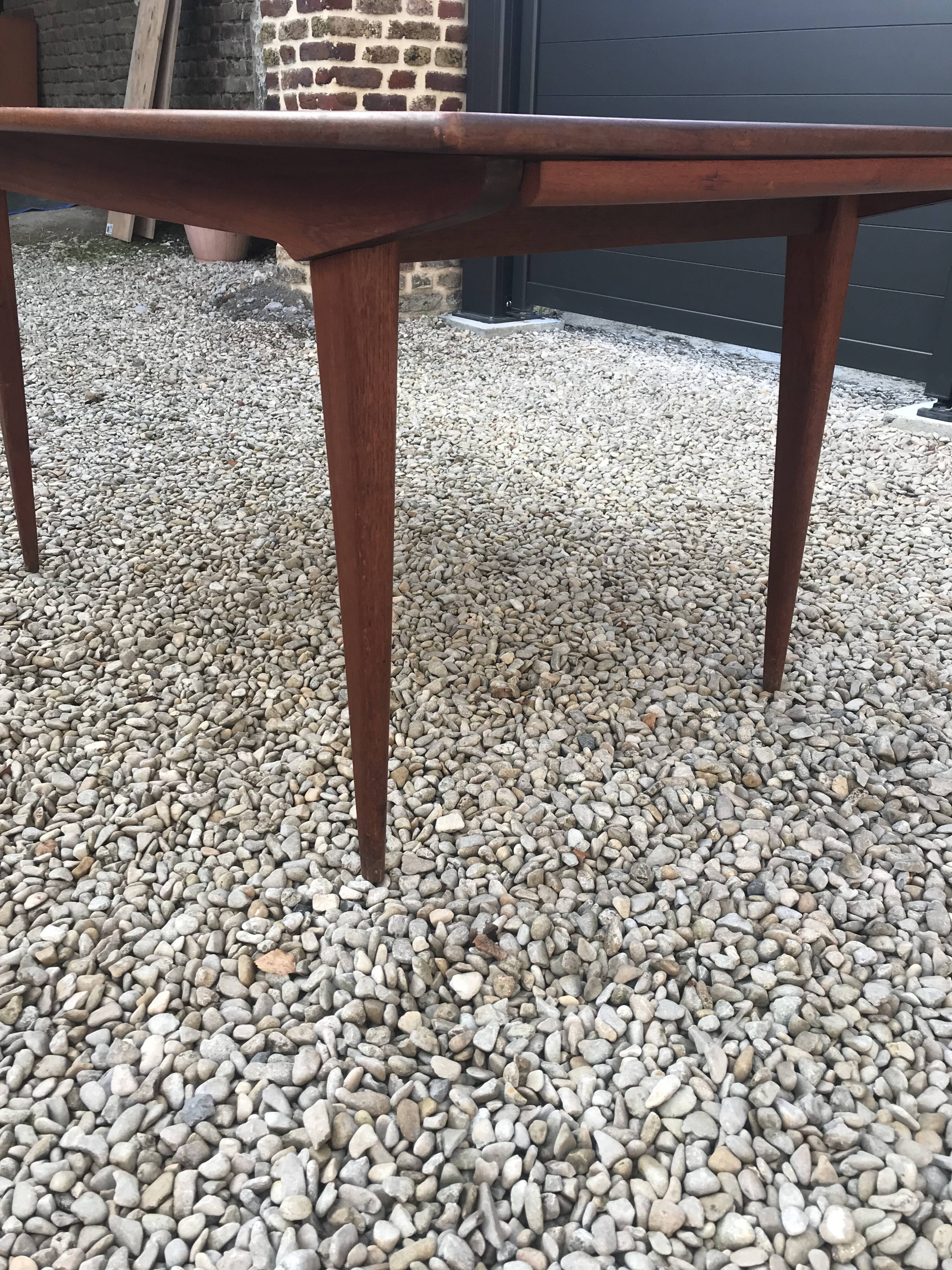 Scandinavian teak dining table