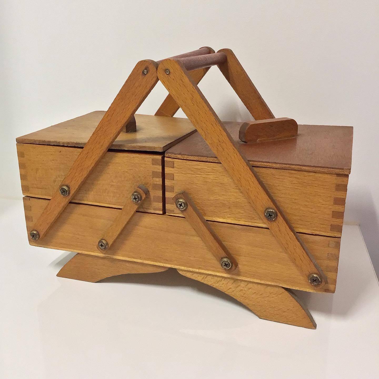 Little vintage wooden worker