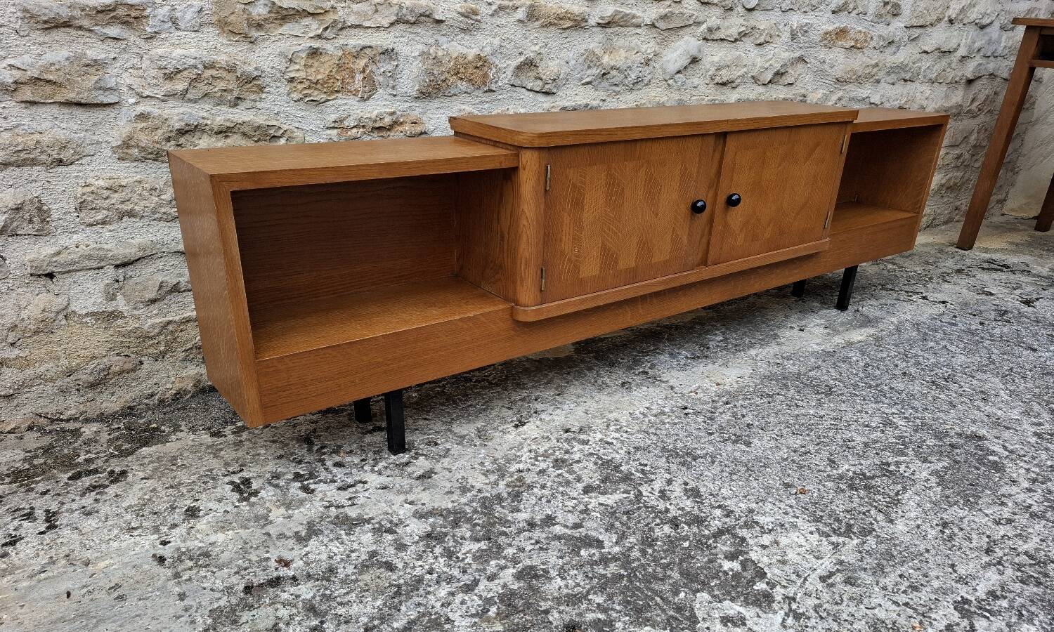 Low oak sideboard