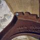 Vintage garden bench – oak and cast iron – from the 1960s