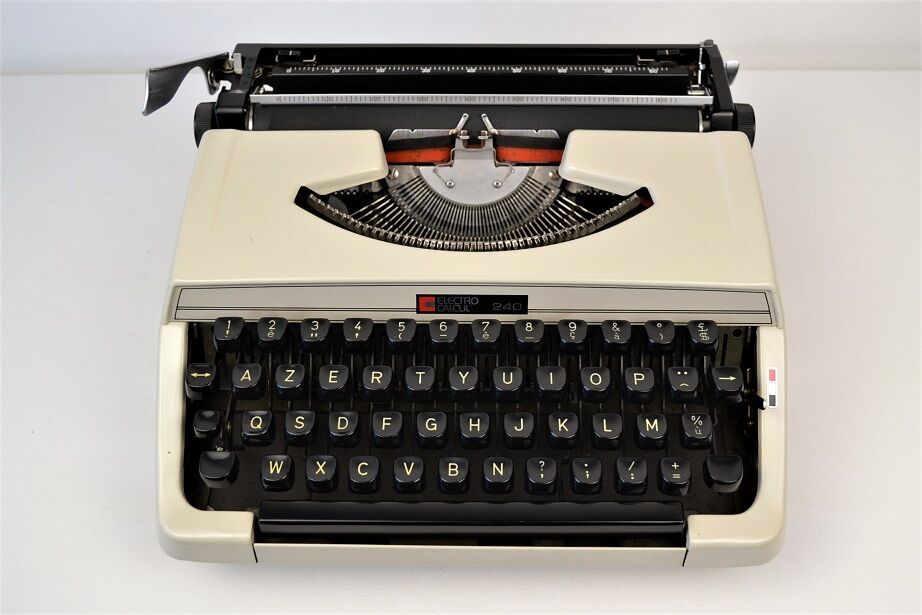 Machine à écrire Electro Calcul 240 vintage 60 avec ruban neuf