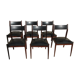Lot of 6 chairs, 50s