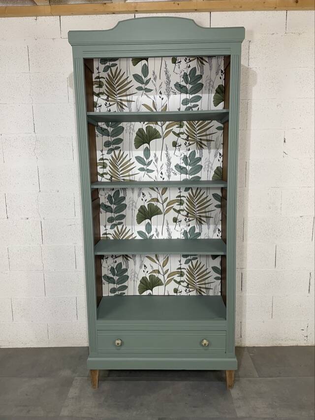 Old bookcase shelf