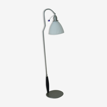 Retro white glass floor lamp