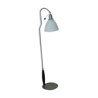 Retro white glass floor lamp