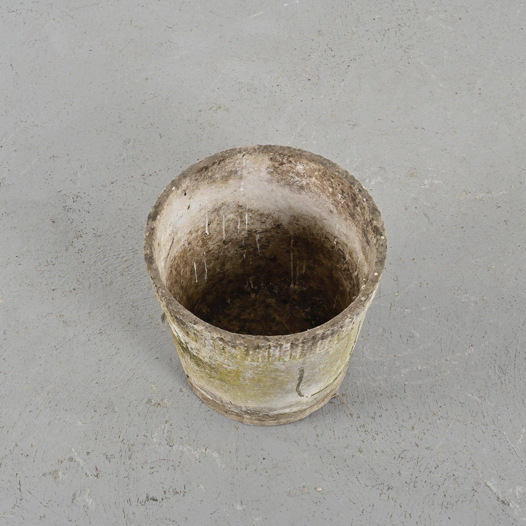 Pair of cement planters, circa 1960