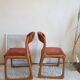 Suite de 4 chaises traineaux Baumann, 1960