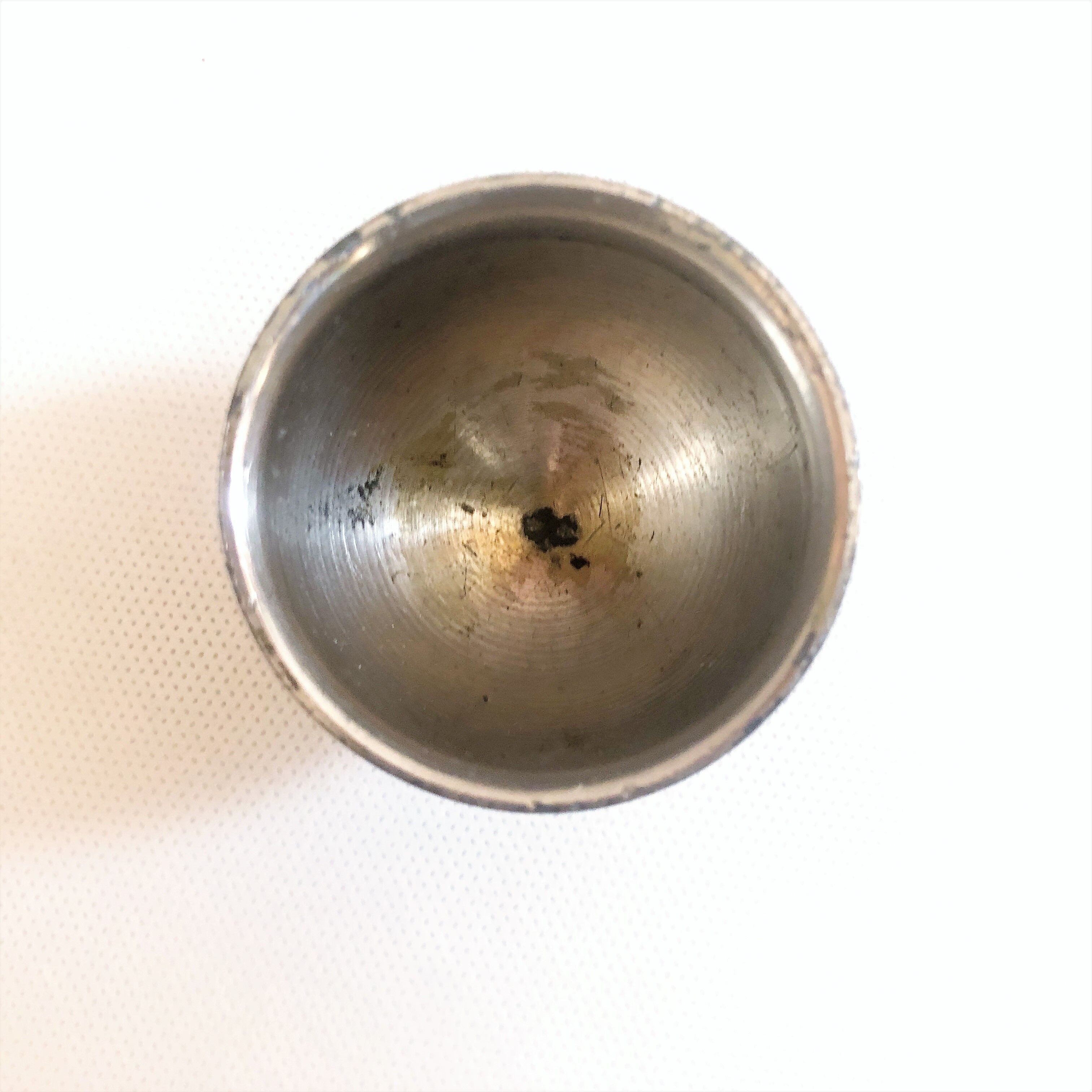 Old Empire style silver metal saleron