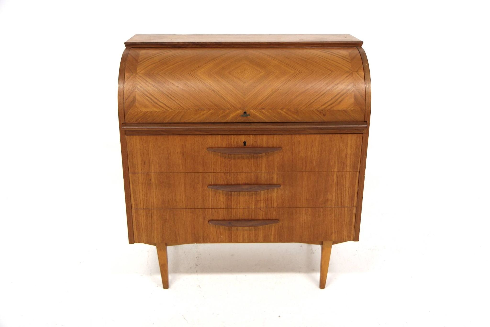 Scandinavian teak secretary, Bröderna Gustafssons, Sweden, 1950