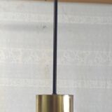 Modernist design pendant light in metal and brass - 50s/60s