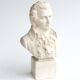 Plaster bust of Mozart, Paris School of Music, 50s