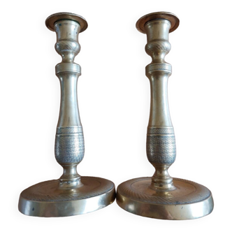 Pair of 19th century candlesticks