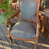 Antique Regency style armchair with complete restoration of the seat