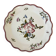 Antique plate in earthenware – handmade Strasbourg decoration – festooned edge