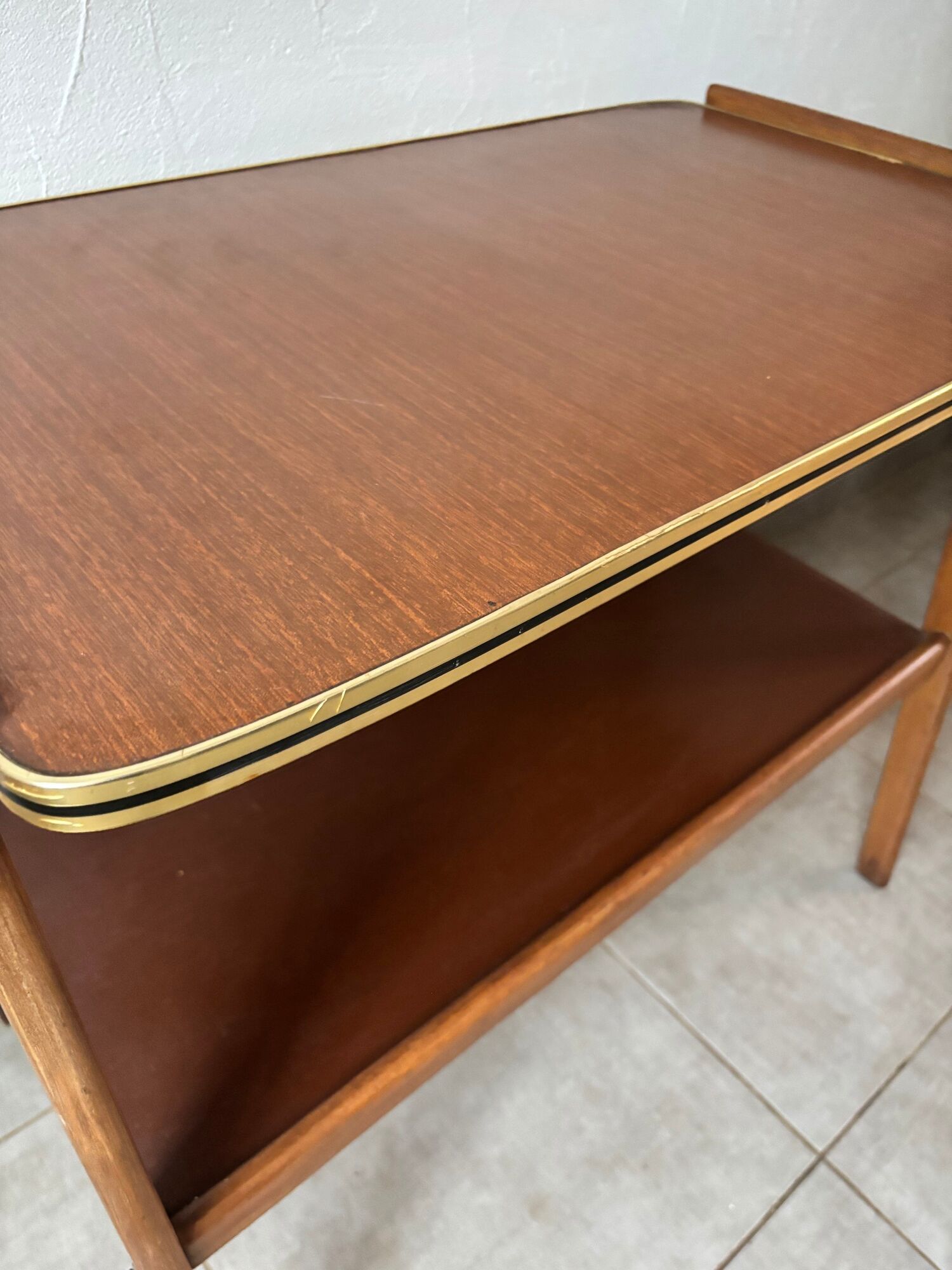 Sideboard / Vintage Scandinavian bar cart in teak (1960s)