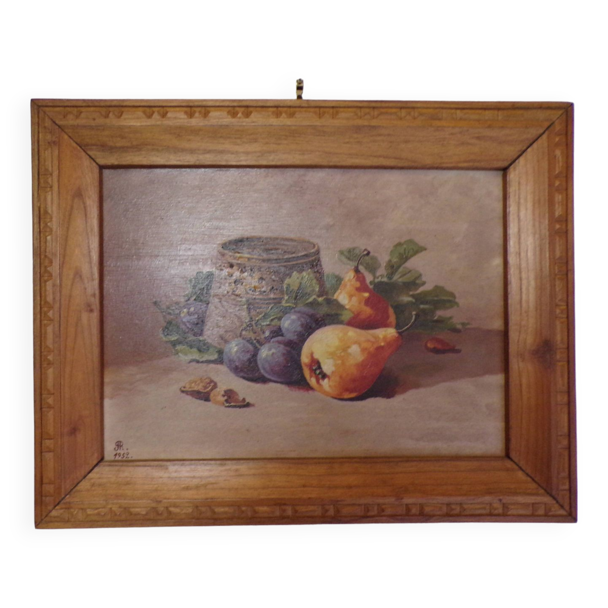 Still life on signed panel