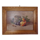 Still life on signed panel