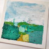 Original painting Abstract landscape art