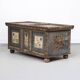 Folk art painted bridal chest