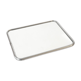 Houndstooth barber mirror