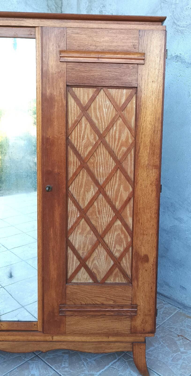 Vintage oak wardrobe