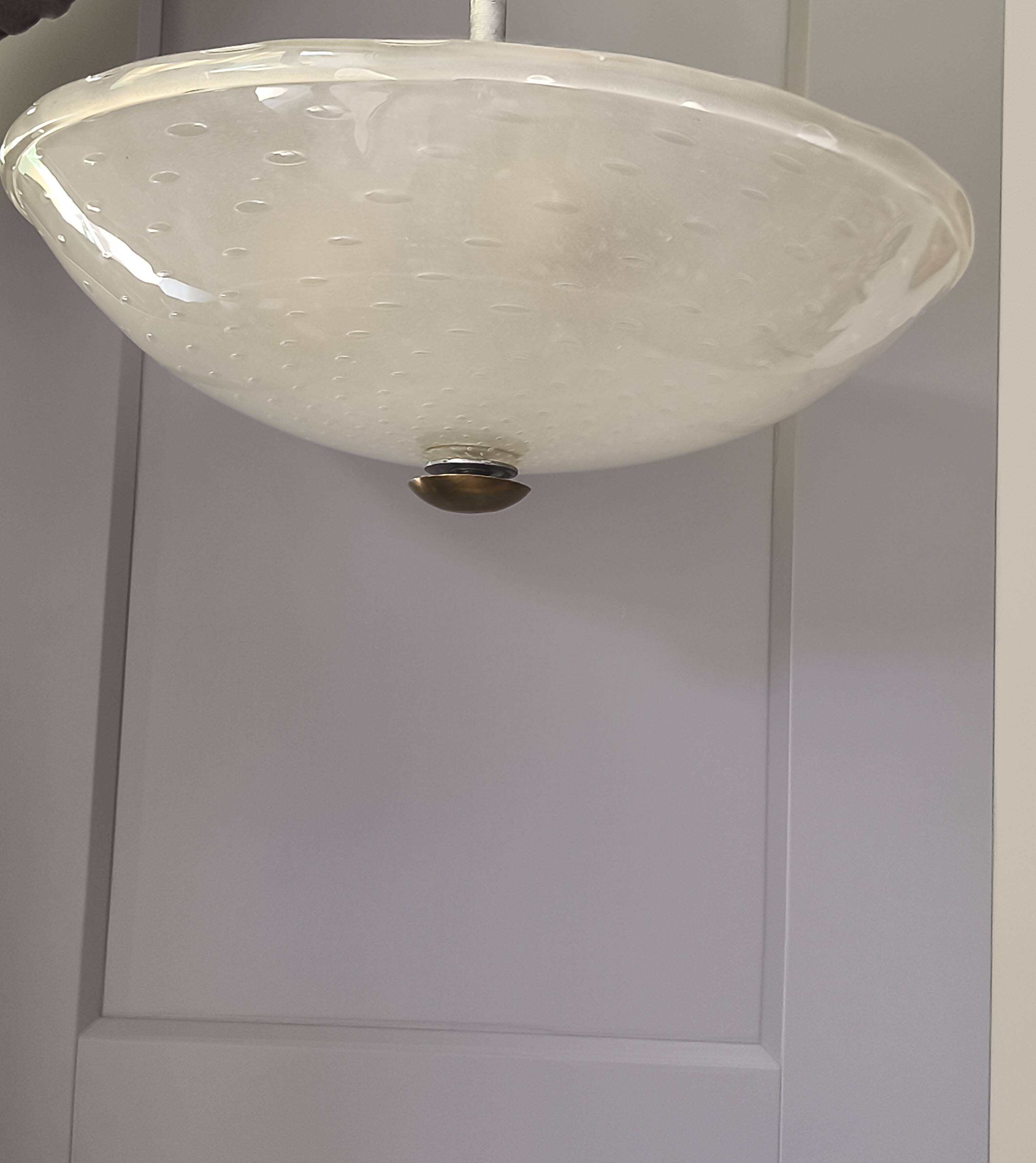 Suspension en verre de Murano par Ercole Barovier pour Barovier, Italie, 1930