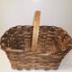 Rare antique wooden basket, retro vintage / 20th century