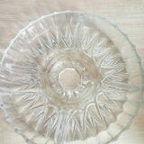Plat coupelle ancienne en verre