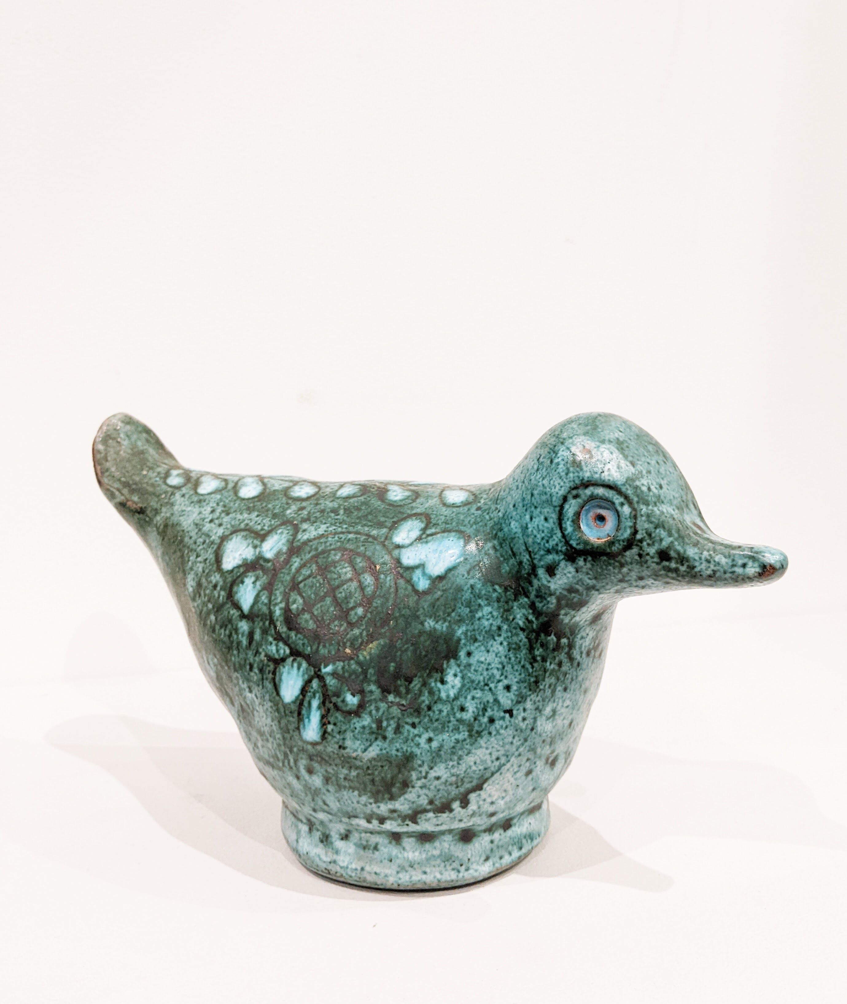 Bird ('50) in ceramic signed danuta le henaff