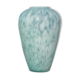 Blue clichy blown glass vase