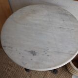White marble bistro table