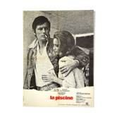 Affiche cinéma " La Piscine " de 1969 Alain Delon, Romy Schneider...