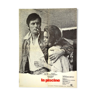 Affiche cinéma " La Piscine " de 1969 Alain Delon, Romy Schneider...