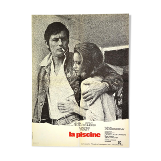Cinema poster "La Piscine" from 1969 Alain Delon, Romy Schneider...