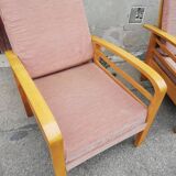 Pair of armchairs year 50 adjustable back