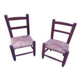 2 chaises enfant vintages