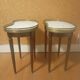 Tables basses bouillotte rognon de style Louis XVI