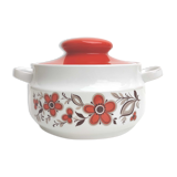 Seventies ceramic soup kitchen decoration flowers Bavaria Schumann