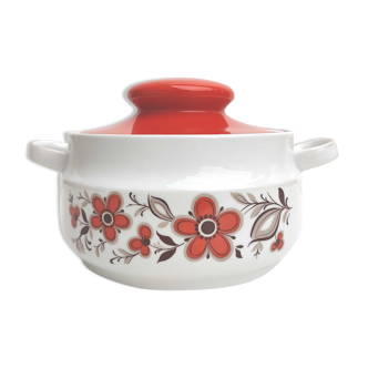 Seventies ceramic soup kitchen decoration flowers Bavaria Schumann